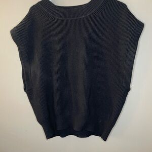 APRICOT Black Knit Sleeveless Vest Sweater Size 12